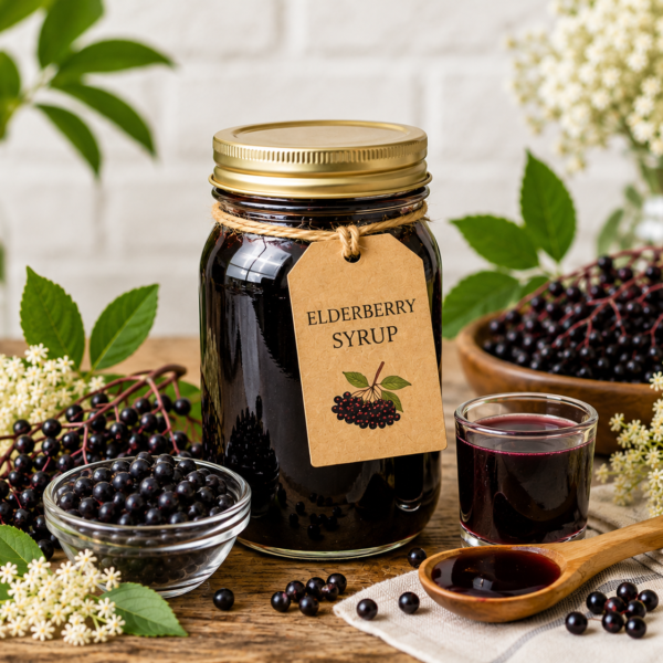 Elderberry Syrup Jar TR Creations