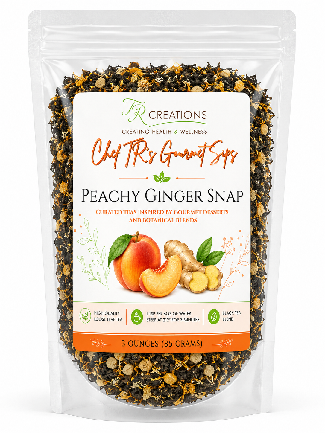 Chef TR’s Gourmet Sips Peachy Ginger Snap